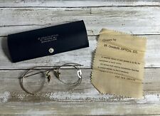 Vintage 1930’s Eyeglasses Specticals St Charles Optical With Case And Cloth picture