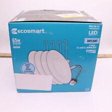 (4-Pk) EcoSmart Integrated LED Recessed Trim Daylight White 4