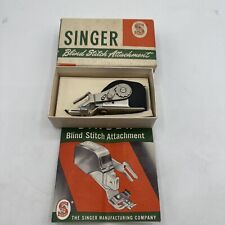Vintage 1949 Singer Blind Stitch Attachment No. 160616 With Box & Manual picture