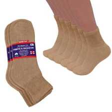 3-12 Pairs  Men Circulatory Health Diabetic Khaki Ankle Socks Quarter socks 9-11 picture