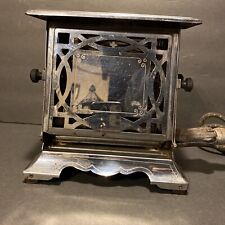 ANTIQUE VINTAGE MANNING & BOWMAN ELECTRIC TOASTER CHROME KITCHEN TOAST Circa1932 picture