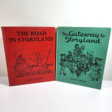 Watty Piper Road in Storyland 1952 Gateway to Storyland 1954 Large Illustrated picture