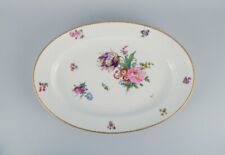 B&G, Bing & Grondahl Saxon flower. Large serving dish decorated with flowers picture