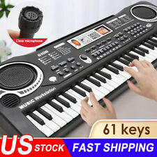 Kids 61 Key Music Electronic Keyboard Electric Digital Piano Organ Xmas Gift US picture