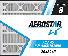 Aerostar 20x20x5 MERV 8 Furnace Air Filter, 2 Pack picture