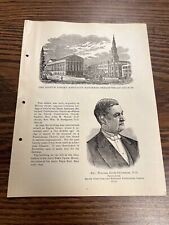 Antique Paper Eighth Street Associate Reformed Presbyterian Church New York City picture