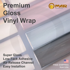 Premium Gloss Vinyl Wrap | Multi Color Choice | 5 ft x 60 ft | US Seller picture