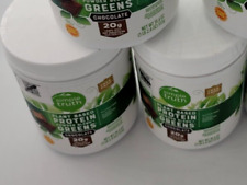 2 SIMPLE TRUTH Plant Based Protein Powder Blend Greens Chocolate 18.4 oz x 2 picture