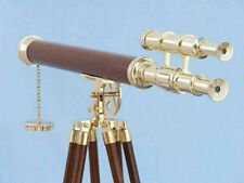 Spyglass Antique Working New Design Brass Telescope 39 Inch Wooden Tripod Stand picture
