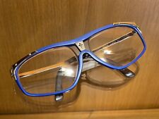 Fabulous Vintage Thierry Mugler Blue Framed Star Logo Eye Glasses picture