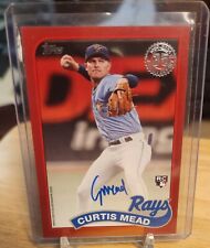 Curtis Mead 2024 Topps Series 1 1989 Topps 35TH  RC Autograph RED #20 25 picture