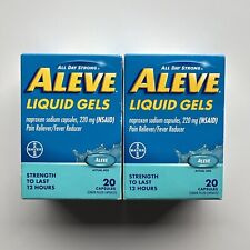 Aleve Liquid Gel Naproxen Sodium for Pain Relief 20 Count 2 Pack picture