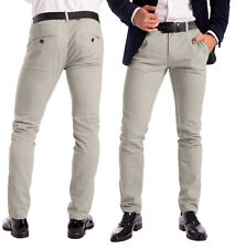 Stretch Chino Slim Fit Mens Relaxed Casual Cotton Dress Skinny Pants Size 30-40 picture