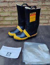 New NOS Servus Firebreaker Boots MENS 9 N Rubber Made in USA Steel Toe/Shank  picture