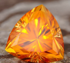 2.00 Ct Fancy Orange Trillion Cut VVS1 Diamond Premium Quality Loose Gemstone picture