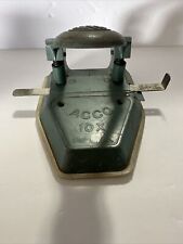 Vintage ACCO 10 S 2 Hole Punch Office Equipment Collectible Desktop ART DECO EUC picture