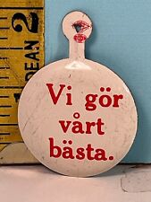 Vintage Avis Rent a Car Foreign Language Swedish advertisement lapel pin picture