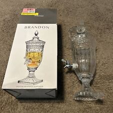 NEW Godinger Shannon Crystal Beverage Dispenser “Brandon” Elegant QUALITY NEW picture