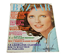 Vintage 1975 Harper's Bazaar Magazine July Women's Fashion Clothing Beauty Ads picture