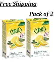(100 Packets) True Lemon Sugar Free, On-The-Go,Caffeine Free Pow Drink Mix 2Pack picture