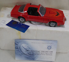 Rare Franklin Mint 1977 Pontiac Trans Am Limited Edition Red 1/24 Diecast Car picture
