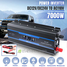 7000W 6000W Pure Sine Wave Power Inverter DC 12V To AC 110V Volt Solar Converter picture