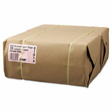 General #12 Paper Grocery 57lb Kraft Extra-Heavy-Duty 7 1/16x4 1/2 x13 3/4 500 picture