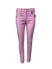 MOSCHINO Women's Pink Mid Rise Jeans #A0301 NWT picture
