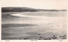 RPPC Oxwich Bay Gower UK Swansea Wales Three Cliffs Photo Vtg Postcard C27 picture