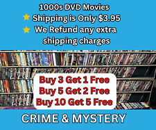Crime&Mystery DVD Movies Pick & Choose 2.99Combine Shipping FREE DVDS W/Purchase picture