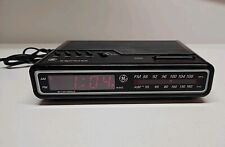 GE (General Electric) Vintage 7-4612BKB Digital Alarm Clock Radio Black Tested picture