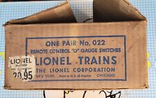 LIONEL , ONE PAIR No. 022 REMOTE CONTROL '0' GAUGE SWITCHES, Original BOX picture