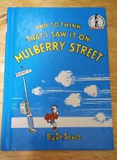 And To Think That I Saw It On Mulberry Street By Dr. Suess (1964) HARDCOVER picture
