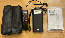 Vintage Motorola SCN2453A Mobile Car Phone With Battery Antenna Bag. Read picture