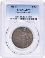 Panama-Pacific Commemorative Silver Half Dollar 1915-S AU55 PCGS picture