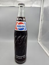 1985 Pepsi Cola Glass Spiral Swirl Soda Bottle 16oz Sealed picture