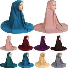 One Piece Large Khimar Scarf Hijab Muslim Ramadan Women Headscarf Amira Prayer picture