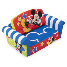 Marshmallow Furniture Kids 2-in-1 Flip Open Foam Sofa Bed, Mickey Mouse (Used) picture