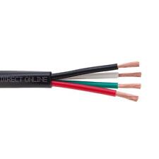 250FT Outdoor Speaker Cable 16/4 Black UV 16AWG Direct Burial Wire Audio Bulk picture