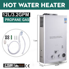 12L/24KW LPG Propane Gas Water Heater On-Demand Instant Hot Boiler + Shower Kits picture