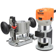 VEVOR 6 Speed 30000RPM Wood Trimmer Router Compact Router 800W Plunge&Fixed Base picture