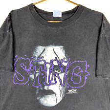 Vintage Sting Wcw T-shirt Extra Large 1999 Black Made In Usa Wrestling 90s picture