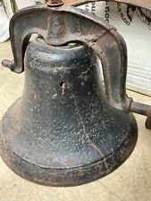 Antique Cast Iron Upright #2 Crystal Metal Bell OLD CASTING picture