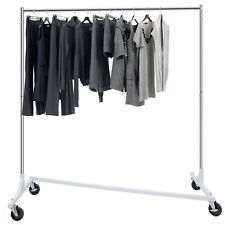 Heavy Duty Garment Rack Rolling Clothes Rack Collapsible Clothing Rack On Wheels picture