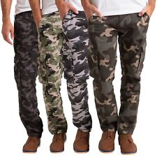 Mens Army Cargo Combat Work Trouser Military Camo Casual Cotton Regular-Fit Pant picture
