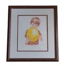 Mary Vickers Art Signed Numbered Lithograph Happy Birthday #114/175 Framed picture