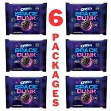 Lot Of 6 - Oreo SPACE DUNK Chocolate Sandwich Cookies Popping LIMITED EDITION picture