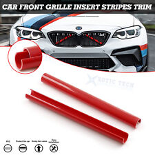 Red Front Kidney Grille Insert Stripes Cover Trim For BMW 3 4 Series F30 F31 F32 picture