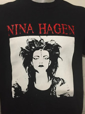 Vtg Nina Hagen Singer Heavy Cotton Black All Size Men Women Shirt AP220 picture