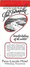 1941 Brochure PENN-LINCOLN HOTEL Wilkinsburg Pittsburgh Pennsylvania Turnipike picture